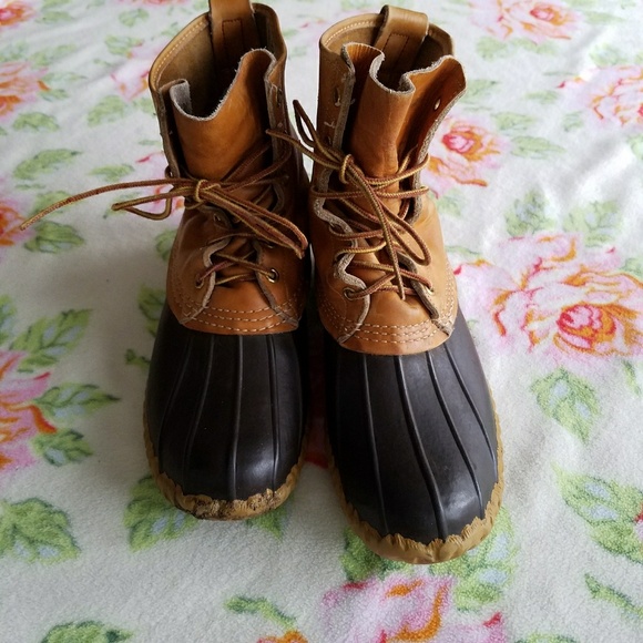 LL Bean Boots | VTG Lace Up Duck Boots - Picture 3 of 8